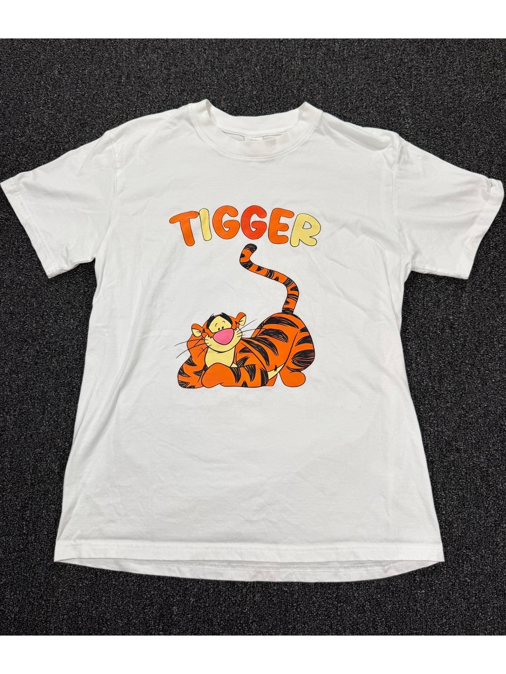 Disney Tigger winnie the pooh White Cotton T-Shirt Size S
